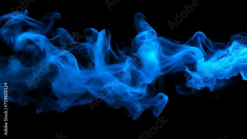  Ethereal Blue Smoke, Perfect for Mystical Moods photo