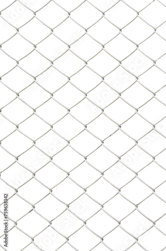 chain link fence isolated . PNG