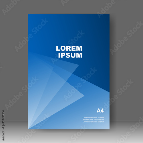 Business Cover design modern technology style. Annual report. Brochure template, catalog. Simple Flyer promotion. magazine. Vector illustration