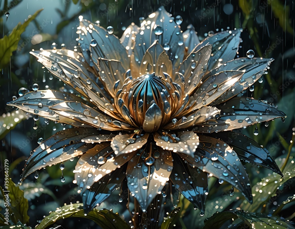 Fototapeta premium fractal flower background