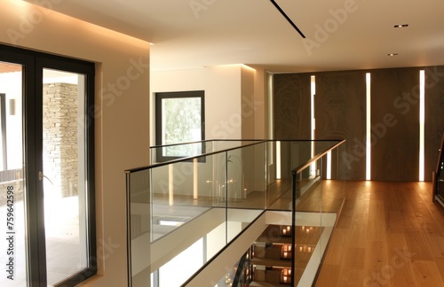 a modern house is given to a new house