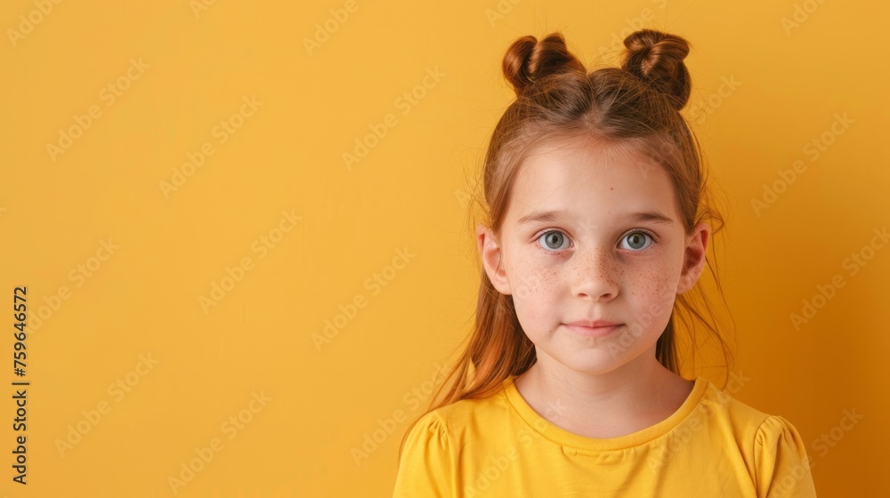 Surprised young girl with wide eyes on pink background Surprised young girl with wide eyes on pink background