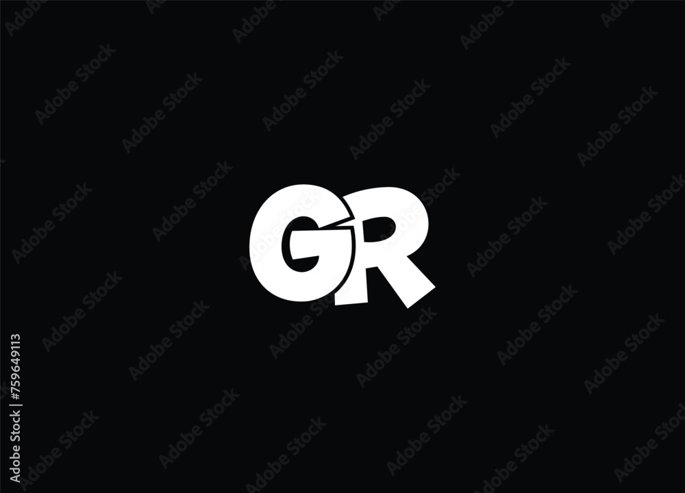GR Letters joint logo icon design and creative logo GR Letters joint logo icon design and creative logo