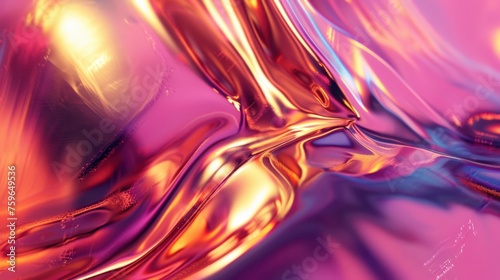 Abstract wallpaper featuring the fluidity of liquid metal
