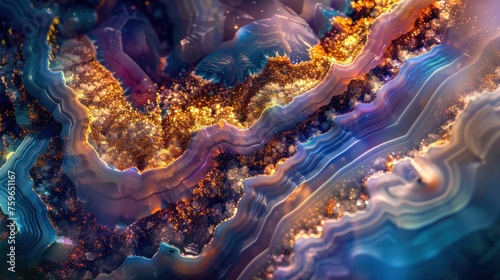 Wallpaper showcasing the radiant beauty of Dugway geode crystals