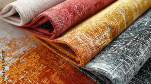 Chic microfiber textures combine in an abstract pattern