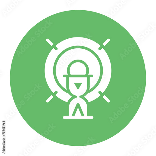 Goal Expiry icon vector image. Can be used for Crowdfunding.