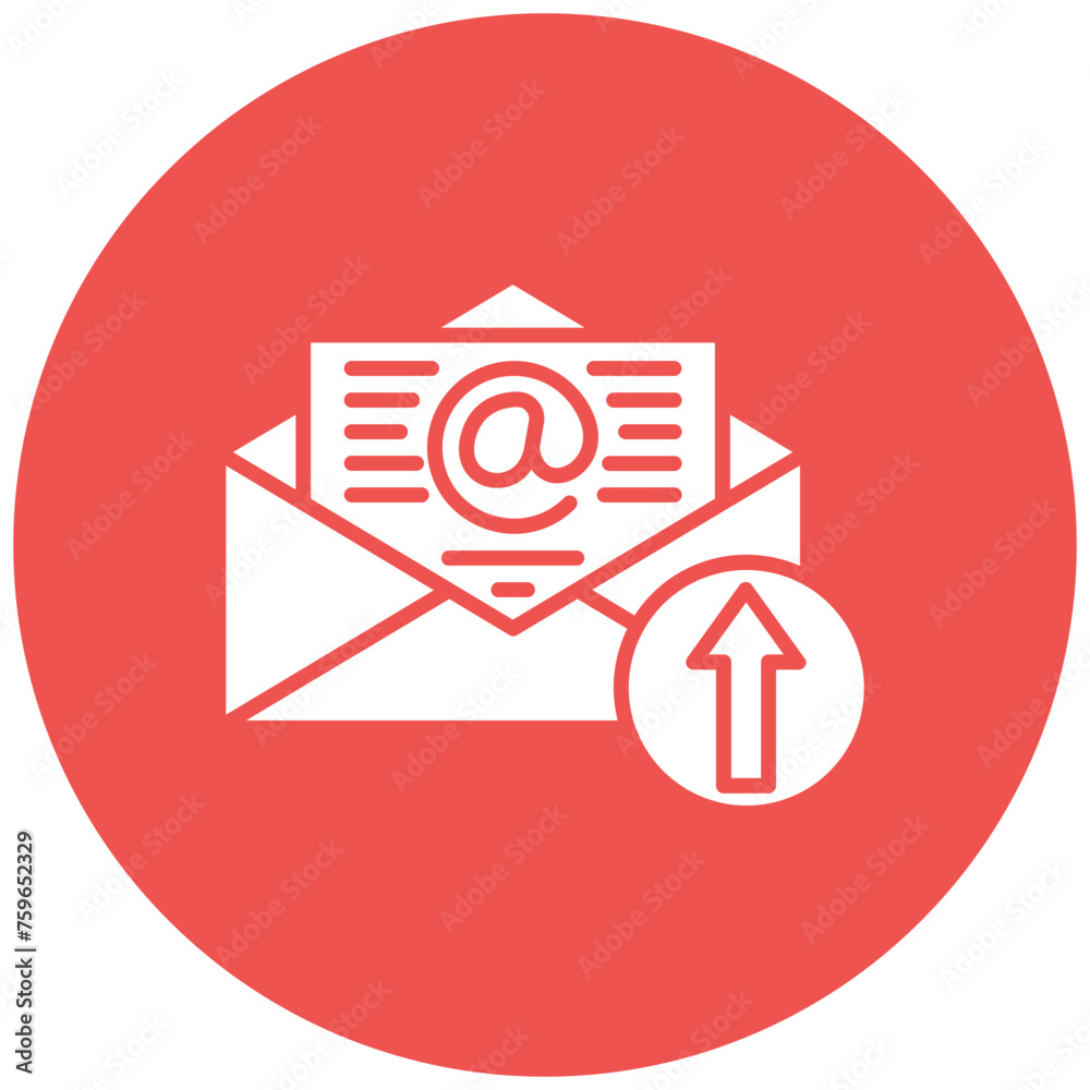 Upload Email icon vector image. Can be used for User Interface. Upload Email icon vector image. Can be used for User Interface.