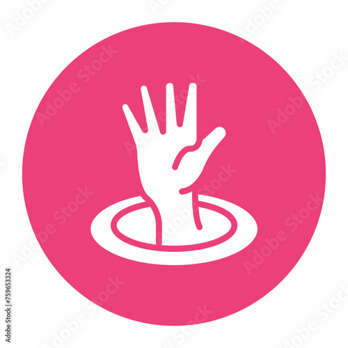 Drown icon vector image. Can be used for Battle Royale.