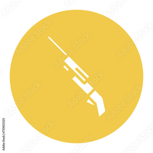 Designated Marksman Rifle icon vector image. Can be used for Battle Royale.