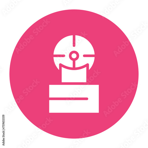 Red Dot Sight icon vector image. Can be used for Battle Royale.