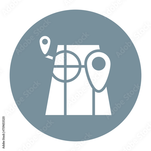 Red Zone icon vector image. Can be used for Battle Royale.