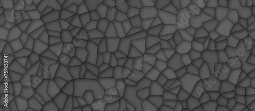 gray stains broken glass tile background textrue. geometric pattern with 3d shapes vector Illustration. gray broken wall paper in decoration. low poly crystal mosaic background.