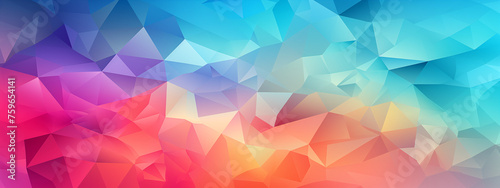 Vibrant Geometric Low Poly Background
