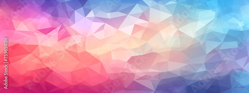 Saturated Low Poly Geometric Surface