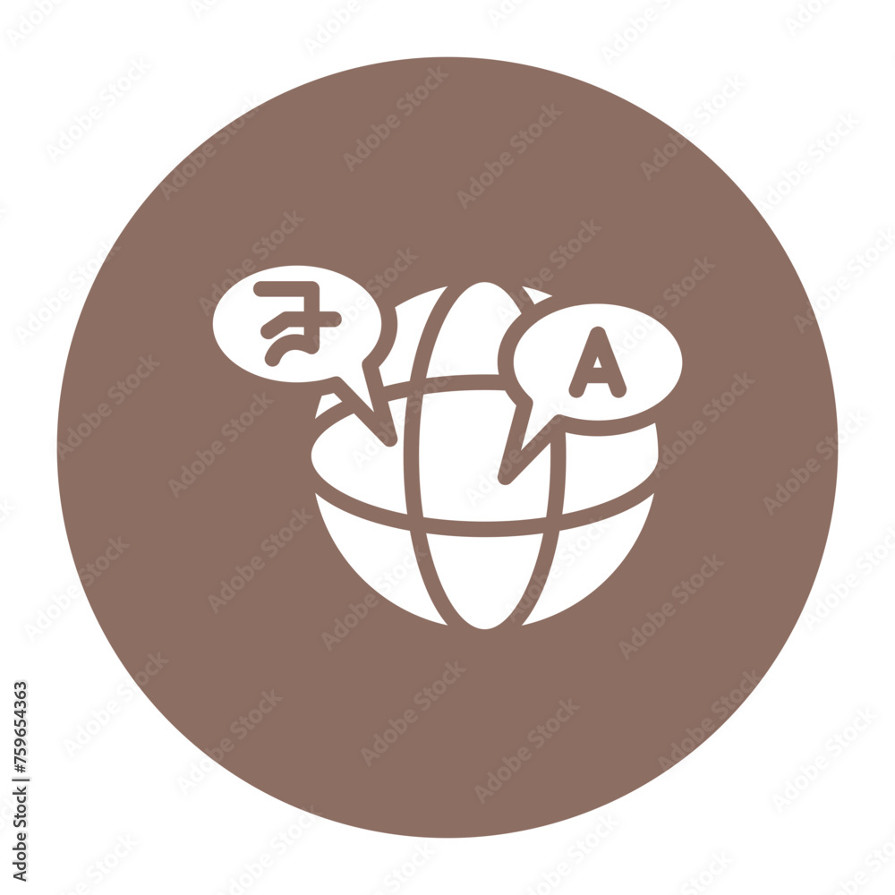 Multilingual Tours icon vector image. Can be used for Museum. Multilingual Tours icon vector image. Can be used for Museum.