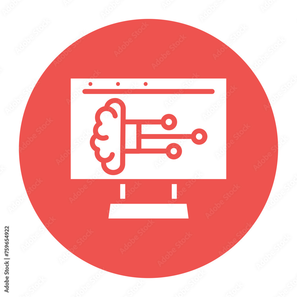 Cognitive Computing icon vector image. Can be used for Industry. Cognitive Computing icon vector image. Can be used for Industry.