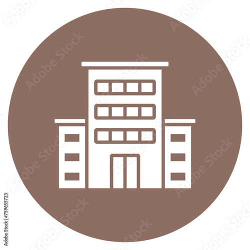 Office Building icon vector image. Can be used for Office.
