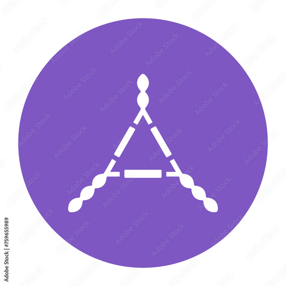 Clay Triangle icon vector image. Can be used for Science. Clay Triangle icon vector image. Can be used for Science.