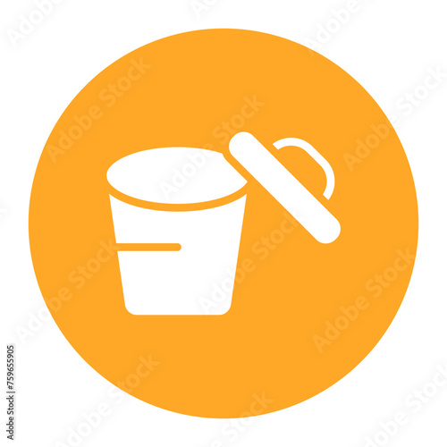 Crucible And Cover icon vector image. Can be used for Science.