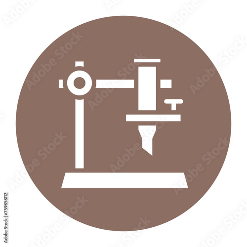Burette icon vector image. Can be used for Science.