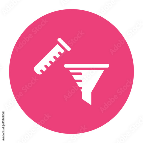 Filter Funnel icon vector image. Can be used for Science.