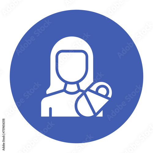 Nanny icon vector image. Can be used for Cleaning and Dusting.