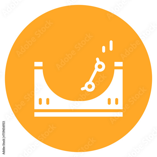 Skate Park icon vector image. Can be used for Outdoor Fun.