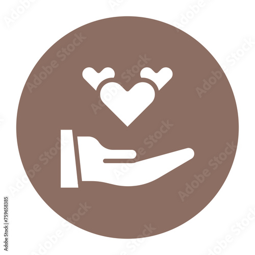 Compassion icon vector image. Can be used for Leadership.