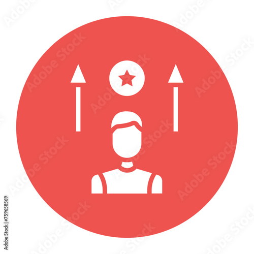 Motivation icon vector image. Can be used for Leadership.