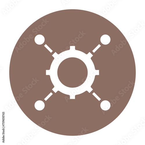 Network Integration icon vector image. Can be used for Networking.