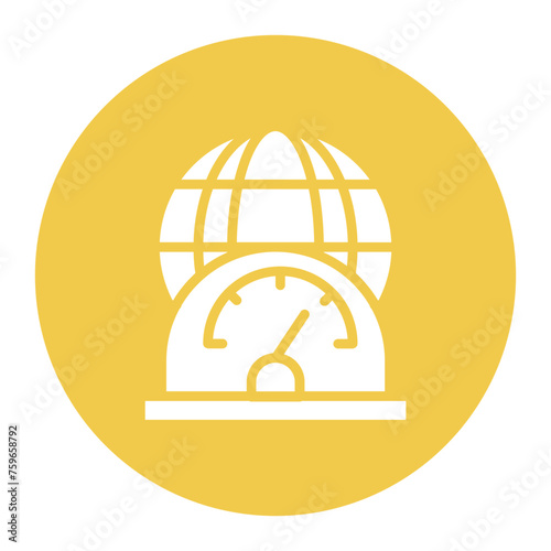 Network Speed icon vector image. Can be used for Networking.