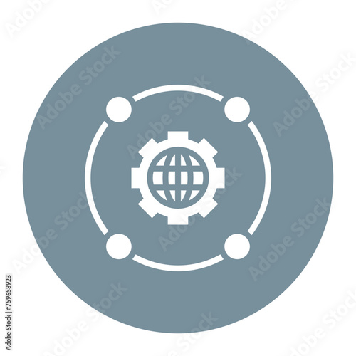 Network Integration icon vector image. Can be used for Networking.