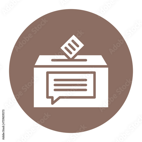 Suggestion Box icon vector image. Can be used for Contact Us.