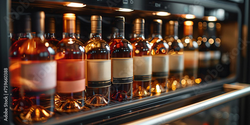 Wallpaper Mural A collection of various alcoholic drinks is displayed on a shelf in a restaurant. Torontodigital.ca