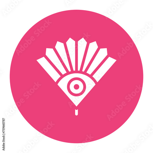 Hand Fan icon vector image. Can be used for Hajj Pilgrimage.