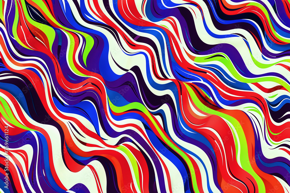 Obraz premium Abstract wavy background with dynamic effect