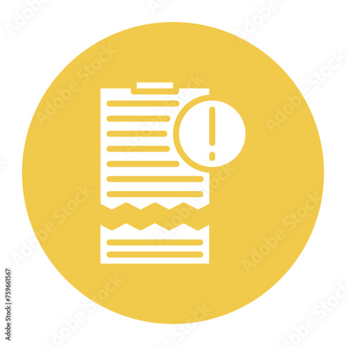 Corrupt Clipboard icon vector image. Can be used for Corruption.