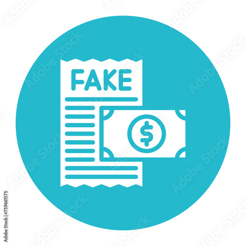 Counterfeit Bills icon vector image. Can be used for Corruption.
