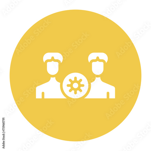 Disease Transmission icon vector image. Can be used for Infectious Diseases.