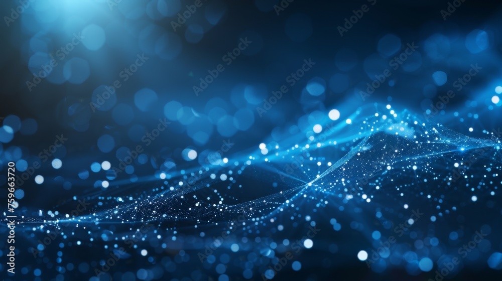 Abstract plexus blue geometry background. Digital technology network connection concept. 3D rendered illustration Abstract plexus blue geometry background. Digital technology network connection concept. 3D rendered illustration