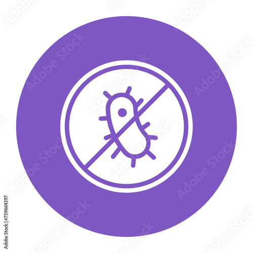 Antibacterial Fabric icon vector image. Can be used for Fabric Features.