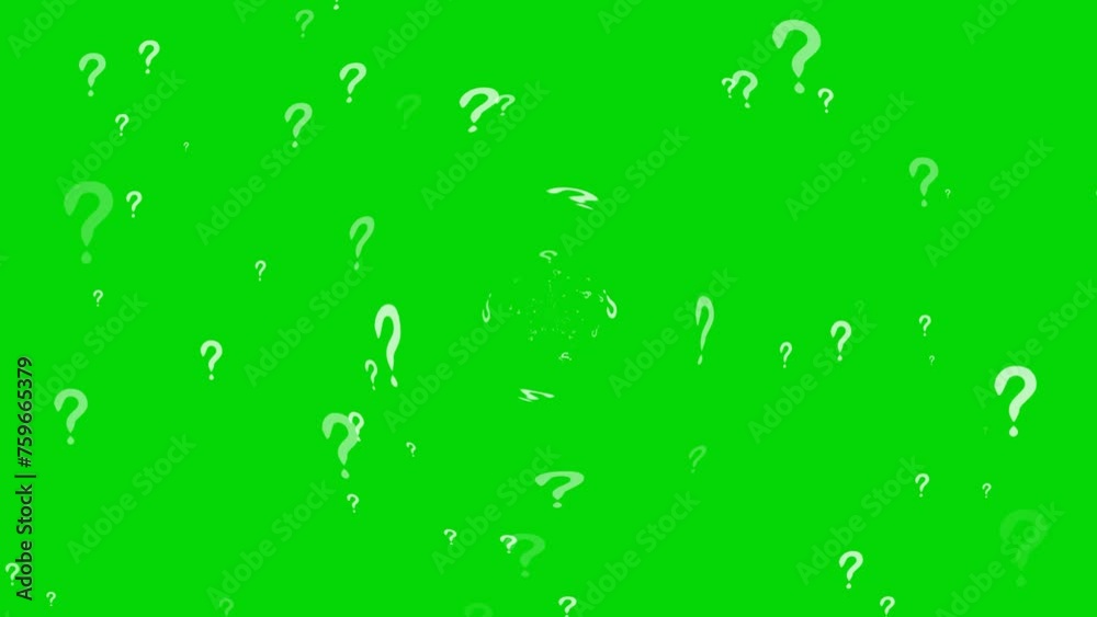 Question mark medium appear slow explosive dimension flo motion and ...