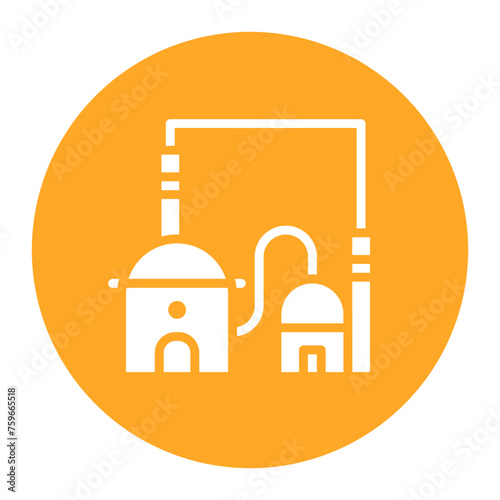 Gas Industry icon vector image. Can be used for Manufacturing.