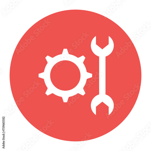 Maintenance icon vector image. Can be used for Manufacturing.