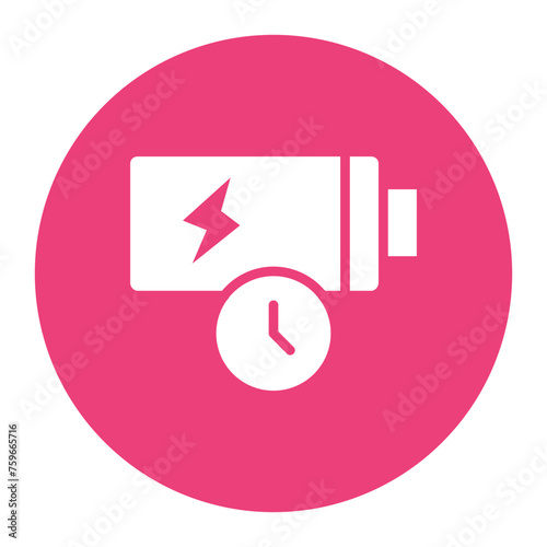 Battery Life icon vector image. Can be used for Battery and Power.
