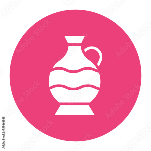 Pottery Ceramics icon vector image. Can be used for Art and Craft Supplies.