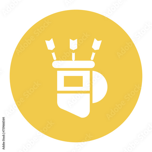 Quiver icon vector image. Can be used for Archery.