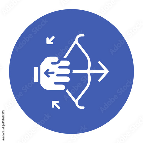 Tension icon vector image. Can be used for Archery.