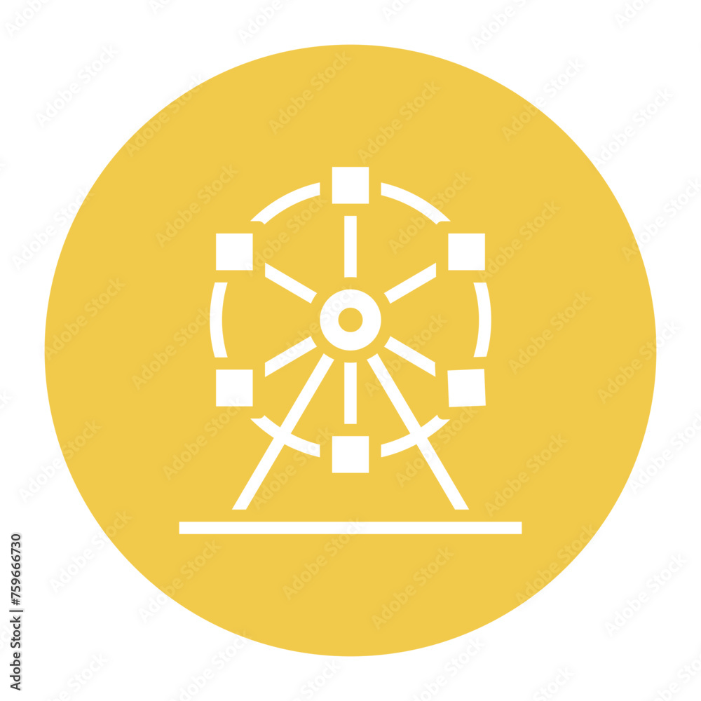 Ferris Wheel icon vector image. Can be used for Oktoberfest.